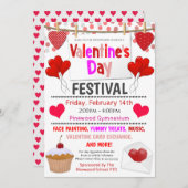 Valentinstag Festival Einladung (Vorne/Hinten)