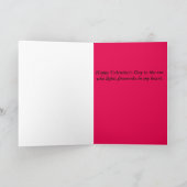 Valentinstag-Feuerwerke Feiertagskarte (Innenseite)