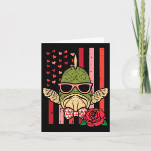 Valentinstag Fisch Flagge Patriotischer Fischer Mä Karte