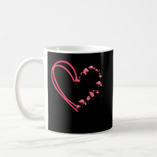 Valentinstag Flamingo Valentine Herzform Kaffeetasse