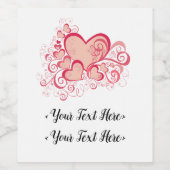 Valentinstag Flaschenetiketten Weinetikett (Einzelnes Label)