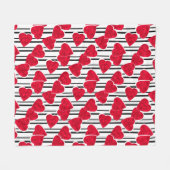 Valentinstag Fleecedecke (Vorderseite (Horizontal))