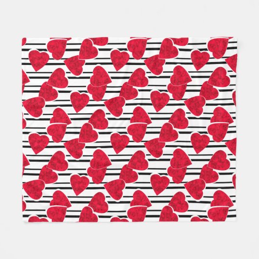 Valentinstag Fleecedecke (Vorderseite (Horizontal))