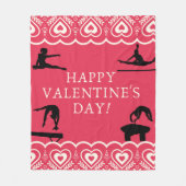 Valentinstag Fleecedecke (Vorderseite)