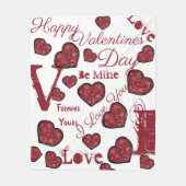 VALENTINSTAG FLEECEDECKE (Vorderseite)