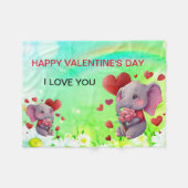 Valentinstag Fleecedecke (Vorderseite (Horizontal))