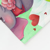 Valentinstag Fleecedecke (Ecke)