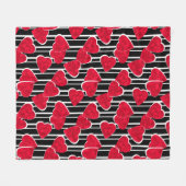 Valentinstag Fleecedecke (Vorderseite (Horizontal))