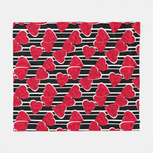 Valentinstag Fleecedecke (Vorderseite (Horizontal))