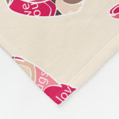 Valentinstag. Fleecedecke (Ecke)