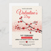 Valentinstag Flyer Einladung (Vorne/Hinten)