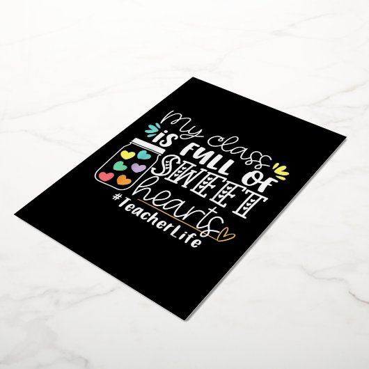 Valentinstag Folien Feiertagskarte (Gedreht)