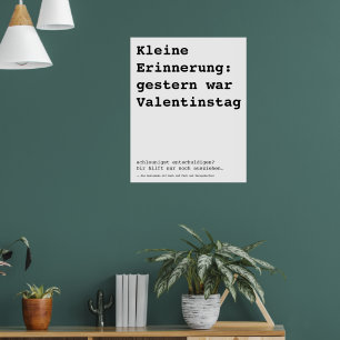 Valentinstag Forster Poster