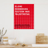 Valentinstag Forster Poster (Küche)