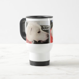 Valentinstag Foto des Niedlichen Dogenprofils Fur  Reisebecher