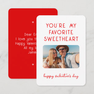 Valentinstag Foto Du bist mein Liebling Mitteilungskarte