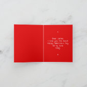 Valentinstag Foto Du bist mein Lieblingsjunge Karte (Innenseite)