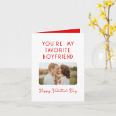 Valentinstag Foto Du bist mein Lieblingsjunge Karte (Gelbe Blume)