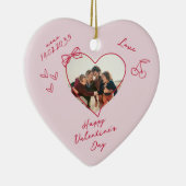 Valentinstag Foto Familie Keramik Ornament (Rechts)
