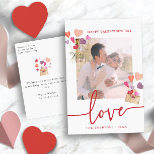 Valentinstag-Foto Feiertagspostkarte