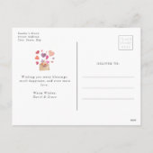 Valentinstag-Foto Feiertagspostkarte (Rückseite)