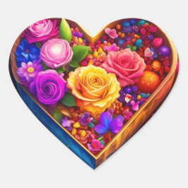 Valentinstag-Foto Herz-Aufkleber