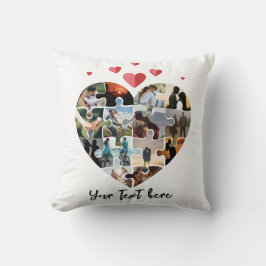 Valentinstag Foto Herzgeschenk Kissen