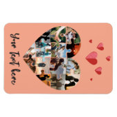 Valentinstag Foto Herzgeschenk Magnet (Horizontal)