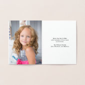 Valentinstag-Foto "Hugs and Kisses" Folienkarte (Innenseite)