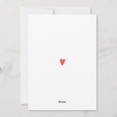 Valentinstag Foto Hund Feiertagskarte (Rückseite)