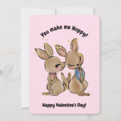 Valentinstag-Foto Kangaroo Feiertagskarte (Vorderseite)