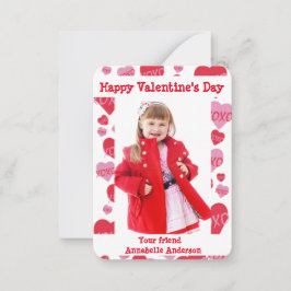 Valentinstag Foto Klasse XOXO Sweethearts Mitteilungskarte