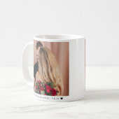Valentinstag-Foto-Paar Romantisch Individuell Kaffeetasse (Vorderseite Links)