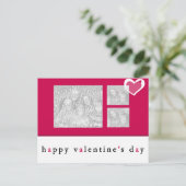 Valentinstag Foto Postkarte (Stehend Vorderseite)