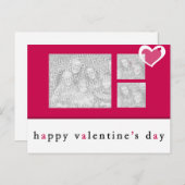 Valentinstag Foto Postkarte (Vorne/Hinten)