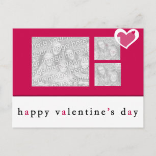 Valentinstag Foto Postkarte