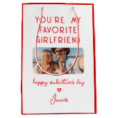 Valentinstag Foto Sie sind meine Lieblingsfrau Mittlere Geschenktüte (Vorderseite)