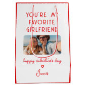 Valentinstag Foto Sie sind meine Lieblingsfrau Mittlere Geschenktüte (Rückseite)