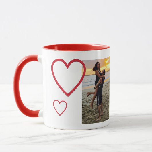 Valentinstag-Foto Tasse (Links)