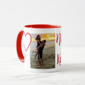 Valentinstag-Foto Tasse (Vorderseite Links)