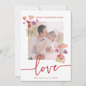 Valentinstag Foto-Urlaubskarte Feiertagskarte (Vorderseite)