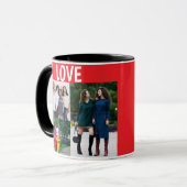VALENTINSTAG-FOTOCOLLAGE-KAFFEETASSE TASSE (Vorderseite Links)
