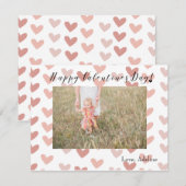 Valentinstag Fotokarte Einladung (Vorne/Hinten)