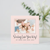 Valentinstag Fotokarte Feiertagskarte (Stehend Vorderseite)