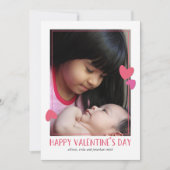 Valentinstag-Fotokarte für "Geborgene Herzen" (Vorderseite)