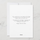 Valentinstag Fotokarte für Phantastische Lehrer Feiertagskarte (Rückseite)