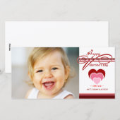 Valentinstag Fotokarten Feiertagskarte (Vorne/Hinten)