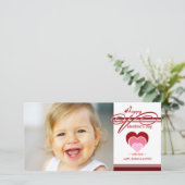 Valentinstag Fotokarten Feiertagskarte (Stehend Vorderseite)