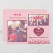 Valentinstag Fotokarten Feiertagskarte (Vorne/Hinten)