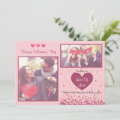 Valentinstag Fotokarten Feiertagskarte (Stehend Vorderseite)